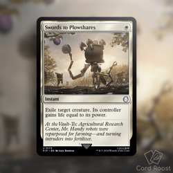 MTG Magic Swords to Plowshares 0173 Universes Beyond: Fallout PIP - Image 1