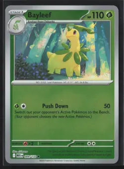 009/132 Bayleef - ME01 Mega Evolution Reverse Holo NM Pokemon - Image 1