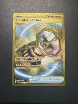 Pokemon TCG Counter Catcher Paradox Rift 264/182 Gold Hyper Rare Holo - Image 1