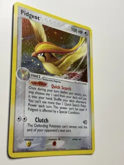 Pokemon EX FireRed & LeafGreen Pidgeot 10/112 Holo NM - Image 2