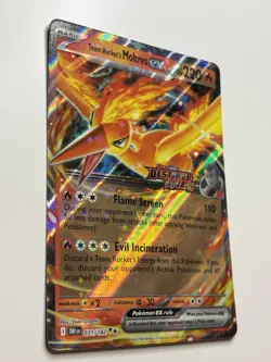 Team Rocket's Moltres ex DR Stamped IR Holo 31/182 - Pokemon SV: Destined Rivals - Image 2