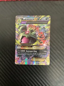M Tyranitar EX 43/98 Holo Rare Pokemon 2015 XY Ancient Origins - Image 1