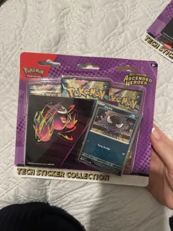 Pokemon TCG Mega Evolution Ascended Heroes Tech Sticker Collection Purple - Image 1