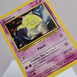 Pokemon TCG - Drowzee 49/102 Base Set Common WOTC 1999 - EXC - Image 1