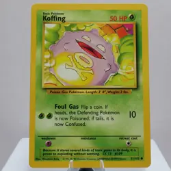 Pokemon TCG - Koffing 51/102 Base Set Common WOTC 1999 - EXC - Image 2