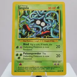 Pokemon TCG - Tangela 66/102 Base Set Common WOTC 1999 - EXC - Image 2