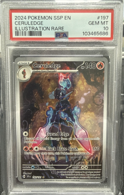 2024 Pokemon SV Surging Sparks SSP EN Ceruledge #197/191 PSA 10 - Image 1