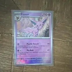 The Pokemon Company Espeon Master Ball 033/131 Prismatic Holo Rare 110HP - Image 1