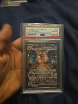 2023 Pokemon OBF EN Charizard EX Special Illustration Rare 223/197 - PSA NM-MT 8 - Image 1