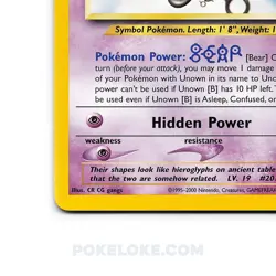 Unown - 39/64 - Neo Revelation - Pokemon TCG - [NM] - Image 2