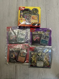 Ascended Heroes tech sticker blister packs & Pokemon day 2026 collection bundle - Image 1