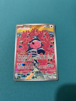 Pokemon TCG Flamigo 227/193 Illustration Rare - Paldea Evolved Scarlet & Violet - Image 1