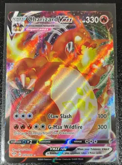 Pokemon TCG Charizard VMAX Darkness Ablaze Holo Ultra Rare Card 020/189 - Image 1