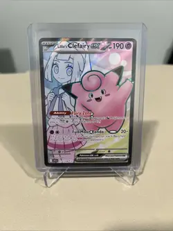 Pokemon TCG Lillie's Clefairy EX Holo Ultra Rare Card 173/159 Journey Together - Image 1
