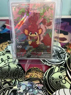 Pokemon Pansear 099/086 SV White Flare Illustration Rare Holo Card English TCG - Image 1