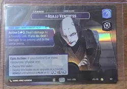 Star Wars Unlimited Jump To Lightspeed Asajj Ventress SHOWCASE Leader Card - Image 2