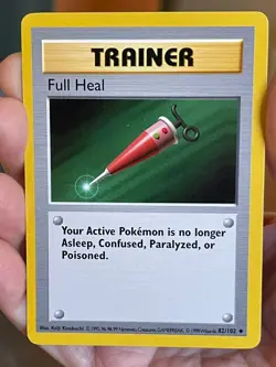 POKEMON FULL HEAL 82/102 UNCOMMON BASE SET SHADOWLESS WOTC NM CARD - Image 1