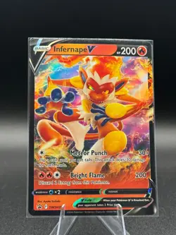 Infernape V SWSH252 SWSH: Sword & Shield Promo Cards Holo Pokemon TCG - Image 1