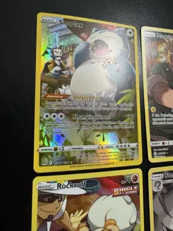 Pokemon Card Lot Full Art Holo - Snorlax, Steelix, Magnemite, Rockruff - Image 2