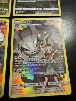 Pokemon Card Lot Full Art Holo - Snorlax, Steelix, Magnemite, Rockruff - Image 4