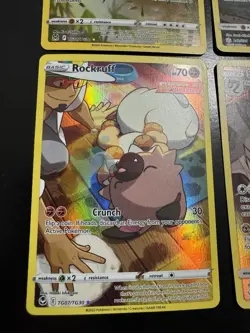 Pokemon Card Lot Full Art Holo - Snorlax, Steelix, Magnemite, Rockruff - Image 5