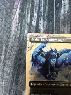 Maha, Its Feathers Night (Borderless) Bloomburrow Regular Mythic 0289 NM - Image 4