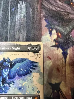 Maha, Its Feathers Night (Borderless) Bloomburrow Regular Mythic 0289 NM - Image 5