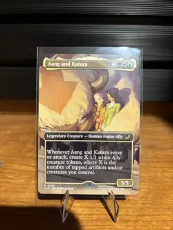 Aang And Katara - 69 - MTG Avatar: The Last Airbender - Borderless - Regular - Image 1