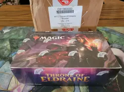 WOTC MTG Throne of Eldraine Booster box Sealed New English damaged pls read Rudy - Image 1