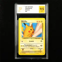 TQG 9.5 MINT+ 2001 Pokemon ENG Pikachu #26 Promo - Image 1