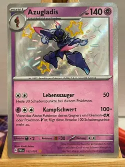 Azugladis 162/091 Shiny Paldeas Schicksale Deutsch NM Pokemon - Image 1