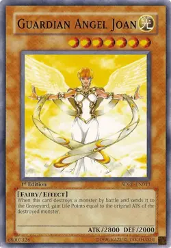YUGIOH Guardian Angel Joan SDRL-EN011 1st edition Light-played LP - Image 1