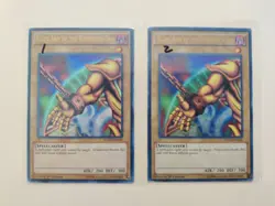 2x Yugioh! Right Arm of the Forbidden One YGLD-ENA20 1st Ed Ultra Rare MP - Image 1
