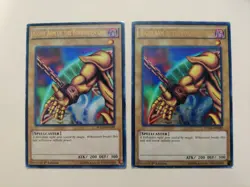 2x Yugioh! Right Arm of the Forbidden One YGLD-ENA20 1st Ed Ultra Rare MP - Image 2