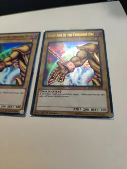 2x Yugioh! Right Arm of the Forbidden One YGLD-ENA20 1st Ed Ultra Rare MP - Image 4