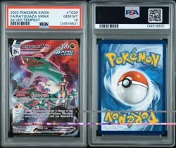 Pokemon 2022 Rayquaza VMAX TG20/TG30 Full Art Silver Tempest GEM MINT PSA 10 - Image 3