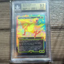 Final Fantasy MTG Neon Ink Yellow Traveling Chocobo Foil - Image 1