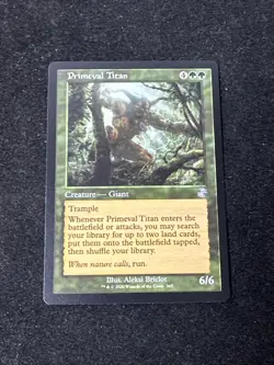 MTG Primeval Titan Time Spiral Remastered regular NM 365 Magic Green Giant Retro - Image 1