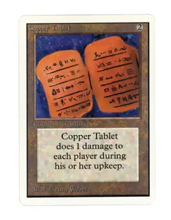 Copper Tablet (Unlimited Edition) Magic the Gathering - vintage MTG - Image 1