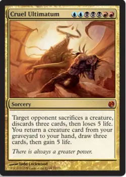 MTG Cruel Ultimatum - Foil, From the Vault: Twenty, Moderately Played, English - Image 1