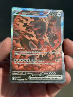 Pokemon Bloodmoon Ursaluna ex 168/131 Sv: Prismatic Evolutions Holo - Image 1