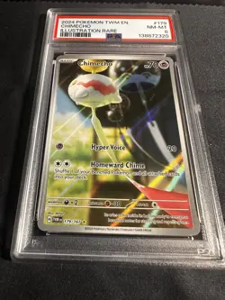 Pokemon TCG Chimecho Illustration Rare 179/167 Twilight Masquerade PSA 8 NM-MT - Image 2