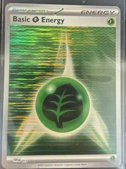 2025 Scarlet & Violet Black Bolt Grass Energy - Holo Pokemon Card TCG #017 - Image 1