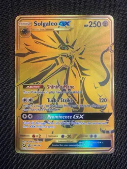 Solgaleo GX Full Art Foil Promo SM104A Pokemon TCG GX SM Base Set 2019 - Image 1
