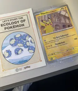 Pikachu at the Museum Jumbo Card + Ecology of Pokemon - Sealed Promo Oversized - Image 1