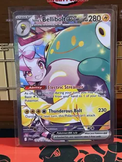 Pokemon TCG Iono's Bellibolt EX Journey Together Ultra Rare Holo Card 183/159 - Image 1