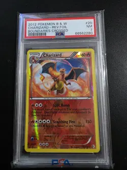 PSA 7 CHARIZARD BOUNDARIES CROSSED #20 REVERSE FOIL POKEMON - Image 1