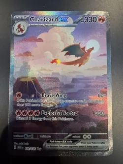 Pokemon TCG Charizard EX 199/165 Scarlet & Violet 151 Special Illustration Rare - Image 1