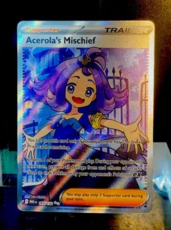 2025 POKEMON MEG EN-MEGA EVOLUTION ULTRA RARE #165 ACEROLA'S MISCHIEF -L👀K - Image 2
