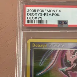 2005 POKEMON EX DEOXYS #17 DEOXYS-REVERSE FOIL PSA 7 - Image 2